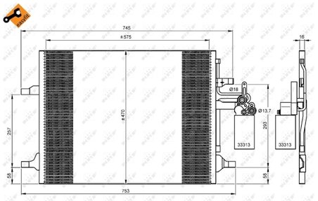 Radiator climatizare NRF 35930