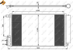 RADIATOR CLIMATIZARE NRF 35939 - Compatibil cu ALFA ROMEO, FIAT, OPEL, VAUXHALL