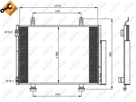 Radiator climatizare NRF 35944