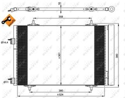 Radiator climatizare NRF 35945
