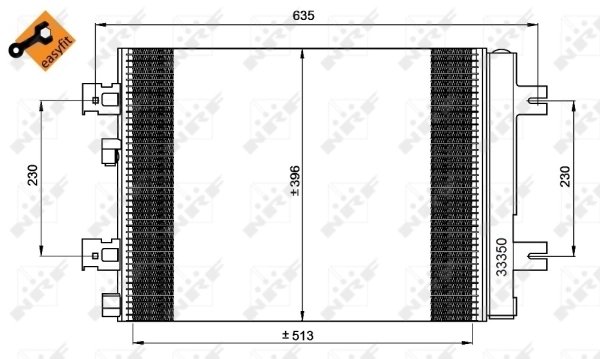 Radiator climatizare NRF 35947