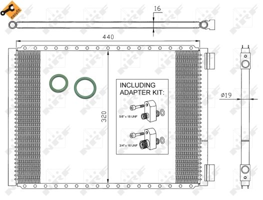 Radiator climatizare NRF 35952