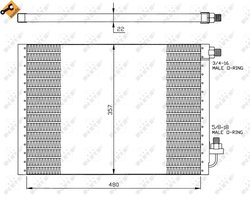 RADIATOR CLIMATIZARE NRF 35956 - Piesa auto compatibila cu mai multe marci