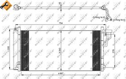 RADIATOR CLIMATIZARE NRF 35962 - Compatibil cu HYUNDAI, KIA