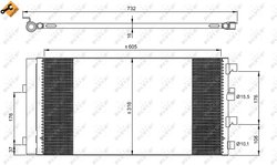 RADIATOR CLIMATIZARE NRF 35969 - Compatibil cu DACIA, RENAULT