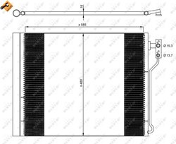 RADIATOR CLIMATIZARE NRF 35971 - Compatibil cu BMW