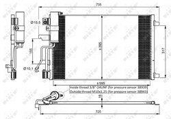Radiator climatizare NRF 35975