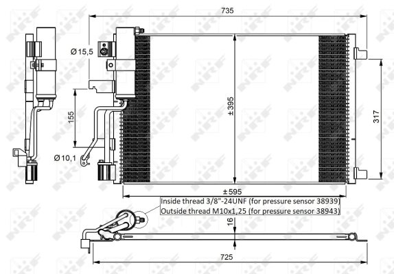 Radiator climatizare NRF 35975