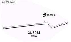 RACORD EVACUARE ASSO 36.5014 - Compatibil cu PEUGEOT