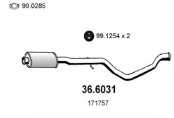 Toba esapament intermediara ASSO 36.6031