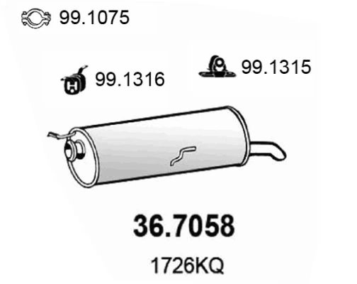 Toba esapament finala ASSO 36.7058