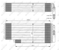 EVAPORATOR AER CONDITIONAT NRF 36078 - Compatibil cu MERCEDES-BENZ
