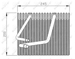 EVAPORATOR AER CONDITIONAT NRF 36091 - Compatibil cu RENAULT