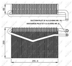 EVAPORATOR AER CONDITIONAT NRF 36152 - Compatibil cu MERCEDES-BENZ