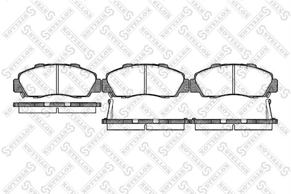 SET PLACUTE FRANA STELLOX 362 002B-SX - Compatibil cu ACURA, HONDA, ROVER