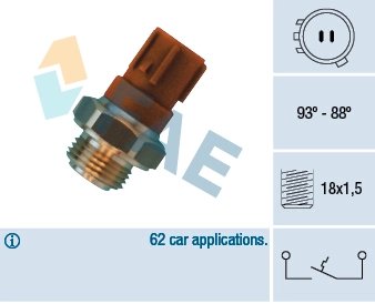 COMUTATOR TEMPERATURA VENTILATOR RADIATOR FAE 36440 - Compatibil cu HONDA, ROVER