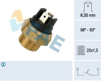 Comutator temperatura ventilator radiator FAE 37400