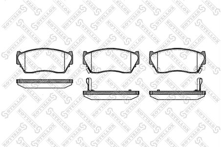 Set placute frana Stellox 375 002-SX