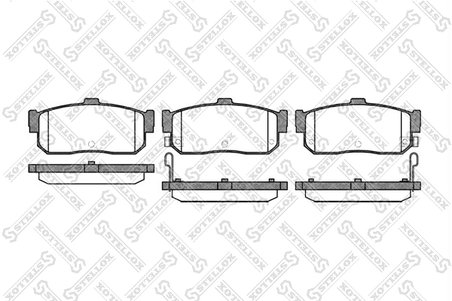 SET PLACUTE FRANA STELLOX 377 012-SX - Compatibil cu INFINITI, NISSAN