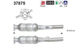 CATALIZATOR AS 37875 - Compatibil cu SEAT, SKODA, VW