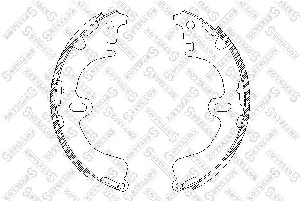Set saboti frana Stellox 391 100-SX