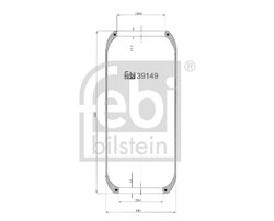 Burduf suspensie pneumatica Febi Bilstein 39149