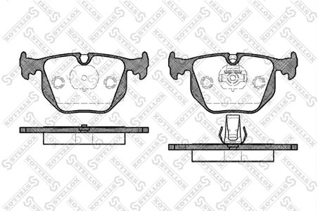 SET PLACUTE FRANA STELLOX 392 020B-SX - Compatibil cu ALPINA, BMW, LAND ROVER