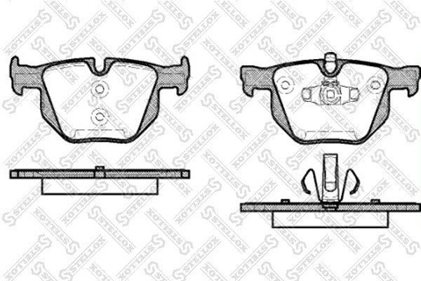 SET PLACUTE FRANA STELLOX 392 070-SX - Compatibil cu BMW
