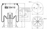 Burduf suspensie pneumatica Febi Bilstein 39418