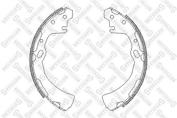 Set saboti frana Stellox 395 100-SX
