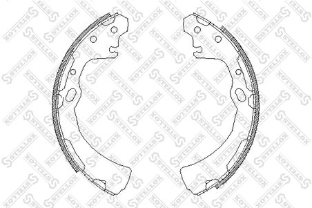 Set saboti frana Stellox 395 100-SX