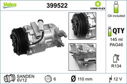 Compresor climatizare Valeo 399522