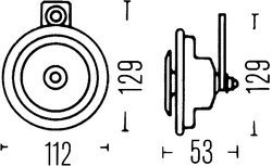 CLAXON HELLA 3BA 002 768-431 - Piesa auto compatibila cu mai multe marci