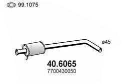 TOBA ESAPAMENT INTERMEDIARA ASSO 40.6065 - Compatibil cu RENAULT