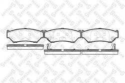 Set placute frana Stellox 400 012-SX
