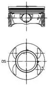 PISTON KOLBENSCHMIDT 40027700 - Compatibil cu CHEVROLET, HOLDEN, OPEL, VAUXHALL
