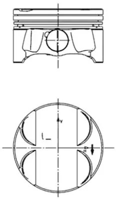 PISTON KOLBENSCHMIDT 40085600 - Compatibil cu BMW