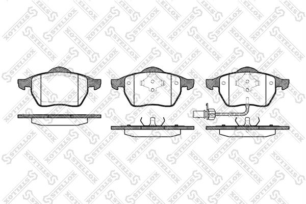 SET PLACUTE FRANA STELLOX 401 011B-SX - Compatibil cu AUDI, FORD, SEAT, VW