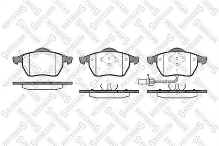 SET PLACUTE FRANA STELLOX 401 011B-SX - Compatibil cu AUDI, FORD, SEAT, VW