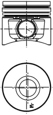 PISTON KOLBENSCHMIDT 40101610 - Piesa auto compatibila cu mai multe marci