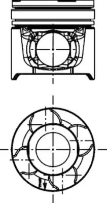 Piston Kolbenschmidt 40217612