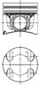 PISTON KOLBENSCHMIDT 40262600 - Compatibil cu NISSAN, OPEL, RENAULT, VAUXHALL