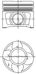 PISTON KOLBENSCHMIDT 40356600 - Compatibil cu AUDI, MITSUBISHI, SEAT, SKODA, VW
