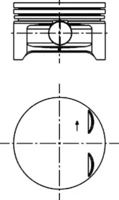 PISTON KOLBENSCHMIDT 40383600 - Compatibil cu OPEL, VAUXHALL