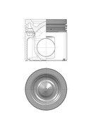 PISTON KOLBENSCHMIDT 40670600 - Compatibil cu SCANIA