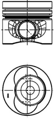 PISTON KOLBENSCHMIDT 40683600 - Compatibil cu VW
