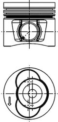 Piston Kolbenschmidt 40715600