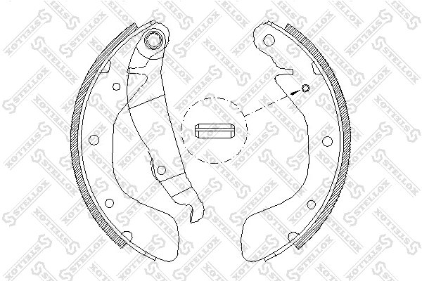 Set saboti frana Stellox 409 100-SX