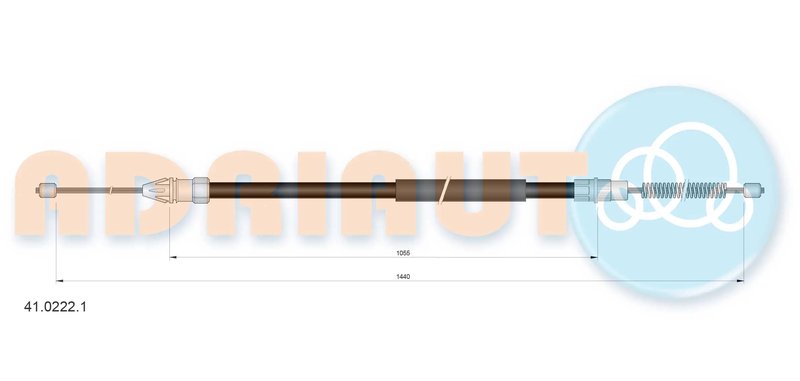 CABLU FRANA DE MANA ADRIAUTO 41.0222.1 - Compatibil cu RENAULT