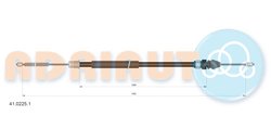 CABLU FRANA DE MANA ADRIAUTO 41.0225.1 - Compatibil cu NISSAN, OPEL, RENAULT